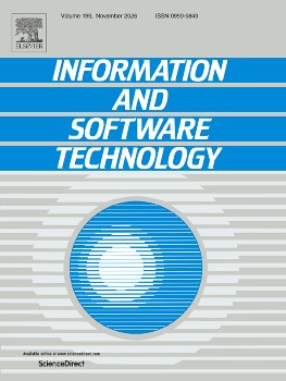 Information and Software Technology journal cover
